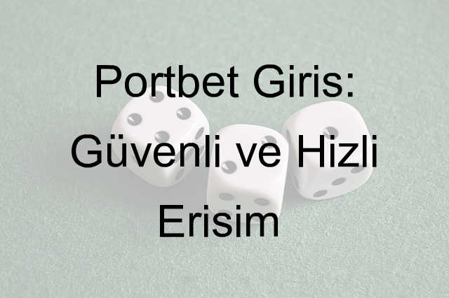 Portbet giriş